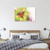 Soft and tenderness fractal fantasy flowers canvas afdruk (Insitu (Slaapkamer))
