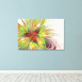 Soft and tenderness fractal fantasy flowers canvas afdruk (Insitu (Houten vloer))