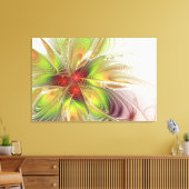 Soft and tenderness fractal fantasy flowers canvas afdruk (Insitu (Woonkamer))