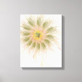 Soft and tenderness fractal fantasy flowers canvas afdruk (Voorkant)