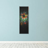 Soft and tenderness fractal fantasy flowers canvas afdruk (Insitu (Houten vloer))