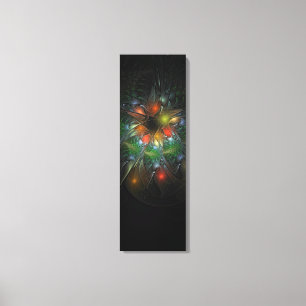 Soft and tenderness fractal fantasy flowers canvas afdruk