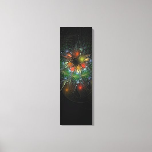 Soft and tenderness fractal fantasy flowers canvas afdruk (Voorkant)