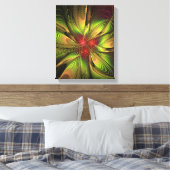 Soft and tenderness fractal fantasy flowers canvas afdruk (Insitu (Slaapkamer))