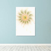 Soft and tenderness fractal fantasy flowers canvas afdruk (Insitu (Houten vloer))