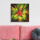 Soft and tenderness fractal fantasy flowers canvas afdruk (Insitu (Woonkamer))