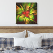 Soft and tenderness fractal fantasy flowers canvas afdruk (Insitu (Slaapkamer))