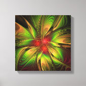 Soft and tenderness fractal fantasy flowers canvas afdruk (Voorkant)