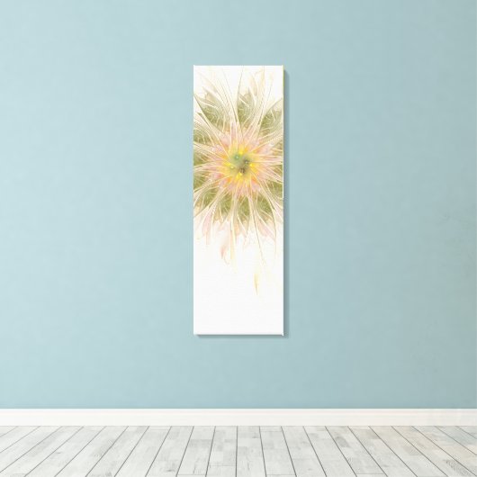 Soft and tenderness fractal fantasy flowers canvas afdruk (Insitu (Houten vloer))