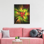 Soft and tenderness fractal fantasy flowers canvas afdruk (Insitu (Woonkamer))