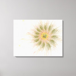 Soft and tenderness fractal fantasy flowers canvas afdruk