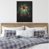 Soft and tenderness fractal fantasy flowers canvas afdruk (Insitu (Slaapkamer))