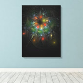 Soft and tenderness fractal fantasy flowers canvas afdruk (Insitu (Houten vloer))