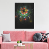 Soft and tenderness fractal fantasy flowers canvas afdruk (Insitu (Woonkamer))