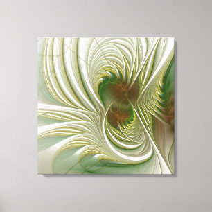 Soft and tenderness fractal fantasy flowers canvas afdruk