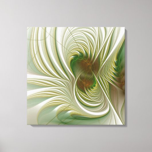 Soft and tenderness fractal fantasy flowers canvas afdruk (Voorkant)