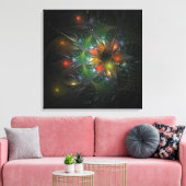 Soft and tenderness fractal fantasy flowers canvas afdruk (Insitu (Woonkamer))