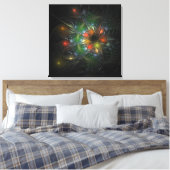 Soft and tenderness fractal fantasy flowers canvas afdruk (Insitu (Slaapkamer))