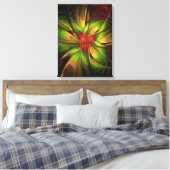 Soft and tenderness fractal fantasy flowers canvas afdruk (Insitu (Slaapkamer))