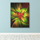 Soft and tenderness fractal fantasy flowers canvas afdruk (Insitu (Houten vloer))