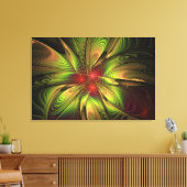 Soft and tenderness fractal fantasy flowers canvas afdruk (Insitu (Woonkamer))