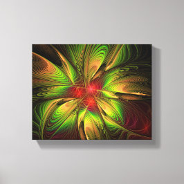 Soft and tenderness fractal fantasy flowers canvas afdruk