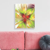 Soft and tenderness fractal fantasy flowers canvas afdruk (Insitu (Woonkamer))