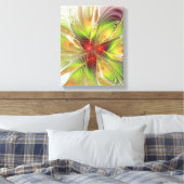 Soft and tenderness fractal fantasy flowers canvas afdruk (Insitu (Slaapkamer))