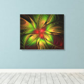 Soft and tenderness fractal fantasy flowers canvas afdruk (Insitu (Houten vloer))
