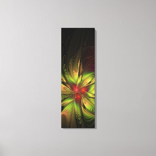 Soft and tenderness fractal fantasy flowers canvas afdruk (Voorkant)