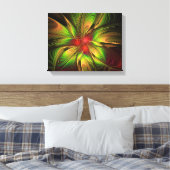 Soft and tenderness fractal fantasy flowers canvas afdruk (Insitu (Slaapkamer))