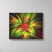 Soft and tenderness fractal fantasy flowers canvas afdruk (Voorkant)