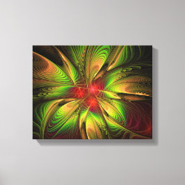 Soft and tenderness fractal fantasy flowers canvas afdruk