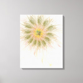 Soft and tenderness fractal fantasy flowers canvas afdruk