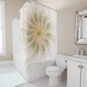 Soft and tenderness fractal fantasy flowers douchegordijn (In situ)