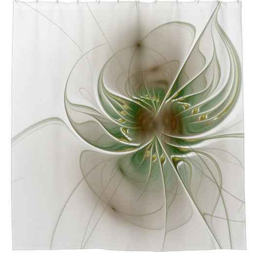 Soft and tenderness fractal fantasy flowers douchegordijn (Voorkant)