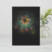 Soft and tenderness fractal fantasy flowers feestdagenkaart (Staand voorkant)