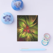 Soft and tenderness fractal fantasy flowers flyer (Enkel)