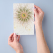 Soft and tenderness fractal fantasy flowers flyer (Hand)