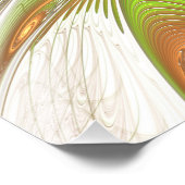 Soft and tenderness fractal fantasy flowers foto afdruk (Hoek)