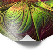Soft and tenderness fractal fantasy flowers foto afdruk (Hoek)