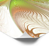 Soft and tenderness fractal fantasy flowers foto afdruk (Hoek)
