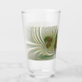 Soft and tenderness fractal fantasy flowers glas (Achterkant)