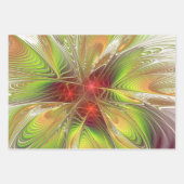Soft and tenderness fractal fantasy flowers inpakpapier vel (Voorkant 2)