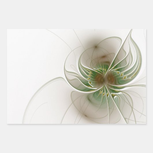 Soft and tenderness fractal fantasy flowers inpakpapier vel (Voorkant 2)