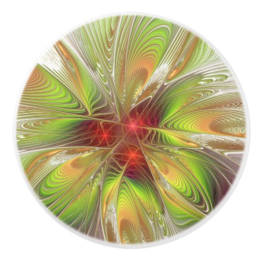 Soft and tenderness fractal fantasy flowers keramische knop (Voorkant)