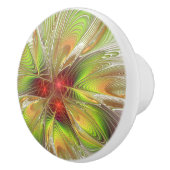Soft and tenderness fractal fantasy flowers keramische knop (Rechts)