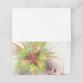 Soft and tenderness fractal fantasy flowers klantenkaartje (Buitenkant ongevouwen)