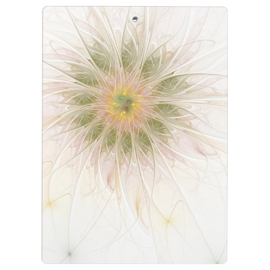 Soft and tenderness fractal fantasy flowers klembord (Achterkant)