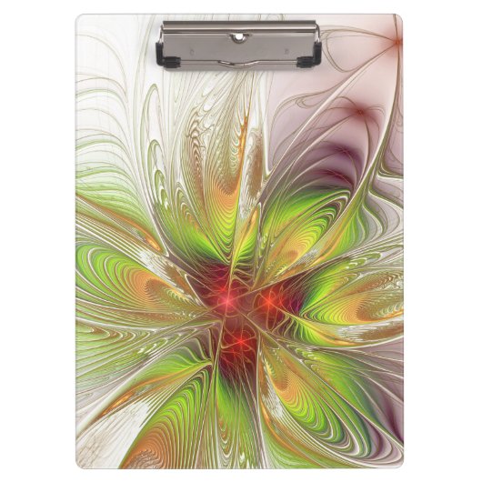 Soft and tenderness fractal fantasy flowers klembord (Voorkant)